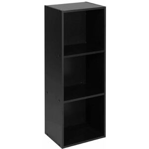 URBN Living - 3-Shelf - Noir - Bois - Bibliothèque - Publicité URBN Living - 3-Shelf - Noir - Bois - Bibliothèque - Publicité