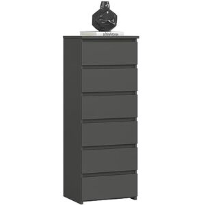 Home Collective Commode avec 6 tiroirs pour chambre, couloir, salon Organisateur avec tiroirs 40 cm de largeur 109 cm de hauteur graphite Bois Meuble haut, buffet, placard polyvalent étroit - Publicité Home Collective Commode avec 6 tiroirs pour chambre, couloir, salon Organisateur avec tiroirs 40 cm de largeur 109 cm de hauteur graphite Bois Meuble haut, buffet, placard polyvalent étroit - Publicité