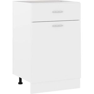 vidaXL Meuble Bas 80x46x81,5 cm, Bois reconstitué, Blanc, Rangement Salle de Bain & Cuisine, Placard sous évier, Fixation Murale - Publicité vidaXL Meuble Bas 80x46x81,5 cm, Bois reconstitué, Blanc, Rangement Salle de Bain & Cuisine, Placard sous évier, Fixation Murale - Publicité
