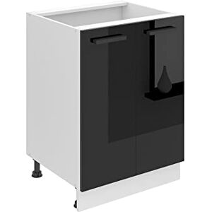 B BELINI GROUP BELINI Meuble Bas sans Plan de Travail SD10 Cuisine 51,6 x 60 x 82 cm 2 Portes Noir Très Brillant - Publicité B BELINI GROUP BELINI Meuble Bas sans Plan de Travail SD10 Cuisine 51,6 x 60 x 82 cm 2 Portes Noir Très Brillant - Publicité
