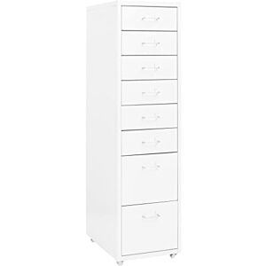 vidaXL Classeur Mobile Armoire à Dossiers Armoire de Classement Stockage de Fichiers Meuble de Classement Bureau Blanc 28x41x109 cm Métal - Publicité vidaXL Classeur Mobile Armoire à Dossiers Armoire de Classement Stockage de Fichiers Meuble de Classement Bureau Blanc 28x41x109 cm Métal - Publicité
