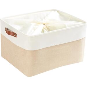 Mangata Grande Capacité de Panier de Rangement, Boîte de Rangement Pliant de Tissu de Toile Utilisé pour Armoire, Dressing, Penderie (Kaki, XXLarge) - Publicité Mangata Grande Capacité de Panier de Rangement, Boîte de Rangement Pliant de Tissu de Toile Utilisé pour Armoire, Dressing, Penderie (Kaki, XXLarge) - Publicité