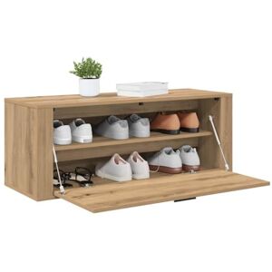vidaXL Cabinet à Chaussures chêne Artisanal 100 x 35 x 38 cm, Banc de Rangement pour Chaussures, Design rectangulaire Moderne, Organisateur Pratique pour l'entrée, système Mural - Publicité vidaXL Cabinet à Chaussures chêne Artisanal 100 x 35 x 38 cm, Banc de Rangement pour Chaussures, Design rectangulaire Moderne, Organisateur Pratique pour l'entrée, système Mural - Publicité