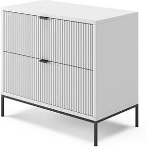 Vicco Table de nuit Eliza - Moderne, Gain de place, 2 tiroirs - Publicité Vicco Table de nuit Eliza - Moderne, Gain de place, 2 tiroirs - Publicité