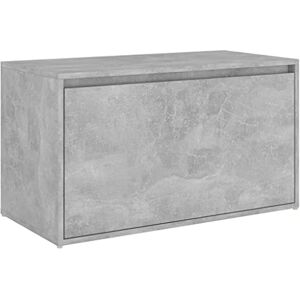 vidaXL Banc d'Entrée, Siège de Rangement, Meuble à Chaussures avec Assise, Organisateur de Salon Salle de Séjour, Gris Béton Bois d'Ingénierie - Publicité vidaXL Banc d'Entrée, Siège de Rangement, Meuble à Chaussures avec Assise, Organisateur de Salon Salle de Séjour, Gris Béton Bois d'Ingénierie - Publicité