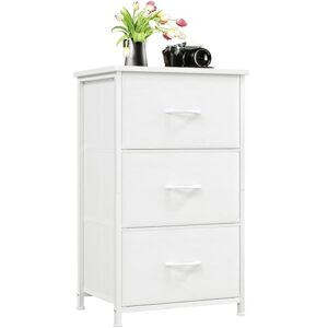Somdot Commode avec 3 tiroirs, Commode en Tissu pour Chambre à Coucher, Placard, Chevet, Salon, buanderie, entrée, Couloir, Blanc - Publicité Somdot Commode avec 3 tiroirs, Commode en Tissu pour Chambre à Coucher, Placard, Chevet, Salon, buanderie, entrée, Couloir, Blanc - Publicité