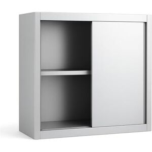 Placard Mural INOX Professionnel – 600 x 400 x 600 mm – Portes Coulissantes – Structure Démontable – Finition Lisse Facile à Nettoyer - Publicité Placard Mural INOX Professionnel – 600 x 400 x 600 mm – Portes Coulissantes – Structure Démontable – Finition Lisse Facile à Nettoyer - Publicité