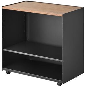 YAMAZAKI TOWER 1425 Chariot de rangement semi-fermé avec étagère en bois Noir Acier/Bois/Nylon 35,3 x 60,3 x 59 cm - Publicité YAMAZAKI TOWER 1425 Chariot de rangement semi-fermé avec étagère en bois Noir Acier/Bois/Nylon 35,3 x 60,3 x 59 cm - Publicité