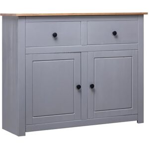 vidaXL Pin Solide Buffet Armoire à Tiroirs Commode Dressoir Armoire de Rangement avec 2 Tiroirs et 2 Portes Salon Chambre à Coucher Maison Gris 93x40x80 cm - Publicité vidaXL Pin Solide Buffet Armoire à Tiroirs Commode Dressoir Armoire de Rangement avec 2 Tiroirs et 2 Portes Salon Chambre à Coucher Maison Gris 93x40x80 cm - Publicité