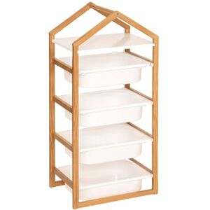 ATMOSPHERA CREATEUR D'INTERIEUR Atmosphera Meuble de Rangement 4 étagères Bako Blanc 43x94,5cm - Publicité ATMOSPHERA CREATEUR D'INTERIEUR Atmosphera Meuble de Rangement 4 étagères Bako Blanc 43x94,5cm - Publicité