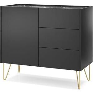 Komodee Buffet Canmore KSZ97 – Noir Graphite, Largeur 97 cm, Hauteur 83 cm, Profondeur 37 cm - Publicité Komodee Buffet Canmore KSZ97 – Noir Graphite, Largeur 97 cm, Hauteur 83 cm, Profondeur 37 cm - Publicité