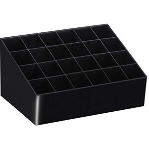 TRIXES Porte-rouge à lèvres, organisateur de maquillage 24 compartiments Étui de comestique en acrylique pour rangement de la coiffeuse Couleur Noir - Publicité TRIXES Porte-rouge à lèvres, organisateur de maquillage 24 compartiments Étui de comestique en acrylique pour rangement de la coiffeuse Couleur Noir - Publicité