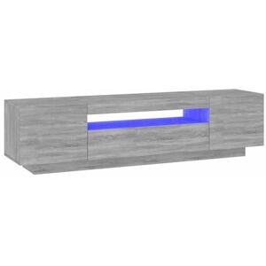 vidaXL Meuble TV LED Buffet Armoire Support Console Salon Gris Sonoma - Publicité vidaXL Meuble TV LED Buffet Armoire Support Console Salon Gris Sonoma - Publicité