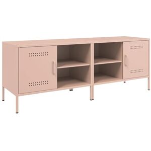 vidaXL Meubles TV 2 pcs Rose 68x39x50,5 cm Acier, Support TV, Buffet TV, Meuble multimédia, Banc TV, Armoire HiFi, Centre de Divertissement - Publicité vidaXL Meubles TV 2 pcs Rose 68x39x50,5 cm Acier, Support TV, Buffet TV, Meuble multimédia, Banc TV, Armoire HiFi, Centre de Divertissement - Publicité