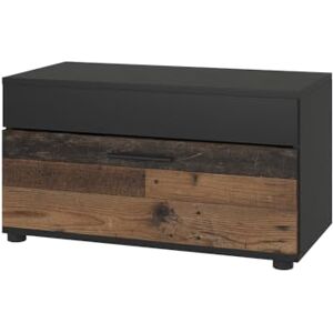Vicco Meuble de Salon Berno, Noir/Ancien Style, 70.8x38.9cm avec Porte Rabattable, Convient pour Le Rangement de Livres et de classeurs - Publicité Vicco Meuble de Salon Berno, Noir/Ancien Style, 70.8x38.9cm avec Porte Rabattable, Convient pour Le Rangement de Livres et de classeurs - Publicité