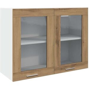 vidaXL Vitrine Suspendue Lyon Chêne Artisanal 80 x 31 x 60 cm Bois d'ingénierie - Publicité vidaXL Vitrine Suspendue Lyon Chêne Artisanal 80 x 31 x 60 cm Bois d'ingénierie - Publicité