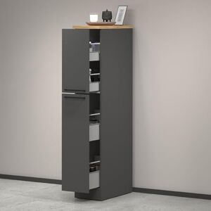 Armoire de rangement multifonction Made in Italy - 30x60h165cm - Publicité Armoire de rangement multifonction Made in Italy - 30x60h165cm - Publicité