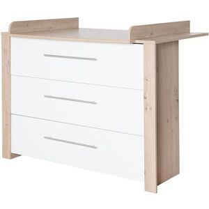 table à langer roba Malo - Blanc avec décoration chêne artisanal - 112x75,5x98cm - Publicité table à langer roba Malo - Blanc avec décoration chêne artisanal - 112x75,5x98cm - Publicité