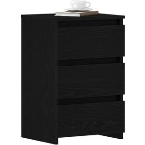 vidaXL Niche de nuit noire - Niche, 40x35x62.5cm, Noire, Rectangulaire, 3 Tiroirs - Publicité vidaXL Niche de nuit noire - Niche, 40x35x62.5cm, Noire, Rectangulaire, 3 Tiroirs - Publicité