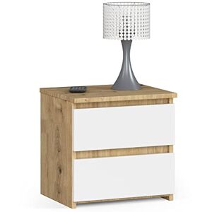 Home Collective Commode à 2 tiroirs, pour chambre à coucher, couloir, salon, organiseur, commode, avec tiroirs, 40 cm de large, 40 cm de haut, chêne artisanal, blanc, buffet, armoire multi-usages, étroite - Publicité Home Collective Commode à 2 tiroirs, pour chambre à coucher, couloir, salon, organiseur, commode, avec tiroirs, 40 cm de large, 40 cm de haut, chêne artisanal, blanc, buffet, armoire multi-usages, étroite - Publicité