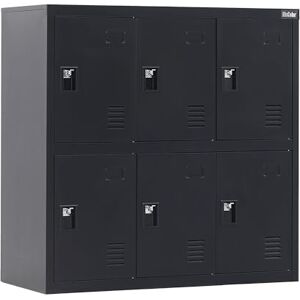 MECOLOR Armoire de Bureau en métal de 4,6,9 cm pour Les employés Utilise de Petits casiers pour Chambre à Coucher, Salon et école Organiseur de Rangement pour Enfants (Noir -N6D) - Publicité MECOLOR Armoire de Bureau en métal de 4,6,9 cm pour Les employés Utilise de Petits casiers pour Chambre à Coucher, Salon et école Organiseur de Rangement pour Enfants (Noir -N6D) - Publicité