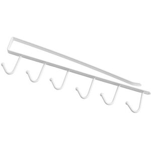 Zerodis Porte-Tasses À 6 Crochets En Fer Suspendu Support Rangement Pour Placer Sous Étagère Pour Meuble Armoire Cuisine(Blanc) - Publicité Zerodis Porte-Tasses À 6 Crochets En Fer Suspendu Support Rangement Pour Placer Sous Étagère Pour Meuble Armoire Cuisine(Blanc) - Publicité