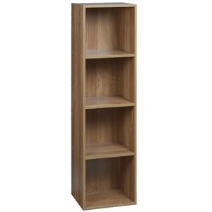 URBN Living - Oak 4 Shelf - Oak - Wood - Bibliothèque - Publicité URBN Living - Oak 4 Shelf - Oak - Wood - Bibliothèque - Publicité