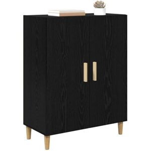 vidaXL Buffet Chêne Noir 70 x 34 x 90 cm Bois d'ingénierie, Buffet en Bois Rustique, Design rectangulaire, Rangement spacieux, Pieds effilés, poignées Brillantes, Parfait pour Le Salon - Publicité vidaXL Buffet Chêne Noir 70 x 34 x 90 cm Bois d'ingénierie, Buffet en Bois Rustique, Design rectangulaire, Rangement spacieux, Pieds effilés, poignées Brillantes, Parfait pour Le Salon - Publicité