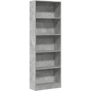 vidaXL Bibliothèque Gris béton 60x24x176 cm Bois d'ingénierie, étagère à Livres, Porte-Livres, Support à Livres, Armoire de Rangement - Publicité vidaXL Bibliothèque Gris béton 60x24x176 cm Bois d'ingénierie, étagère à Livres, Porte-Livres, Support à Livres, Armoire de Rangement - Publicité