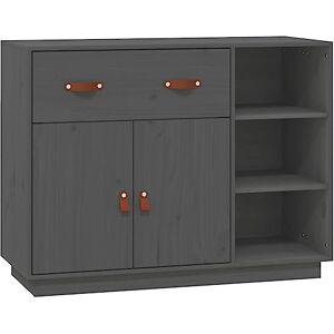 vidaXL Buffet, Armoire Latérale, Placard de Rangement, Meuble de Salon Salle de Séjour Intérieur, Scandinave, Gris Bois Massif de Pin - Publicité vidaXL Buffet, Armoire Latérale, Placard de Rangement, Meuble de Salon Salle de Séjour Intérieur, Scandinave, Gris Bois Massif de Pin - Publicité