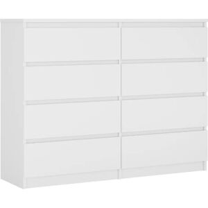 3XE LIVING - 102x120x39 - White - Commode à tiroirs - Publicité 3XE LIVING - 102x120x39 - White - Commode à tiroirs - Publicité