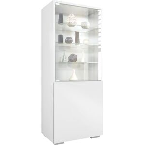 Vladon Vitrine Granada, Armoire Vitrée Made in Germany, avec Porte en Verre et Insert en Verre, Blanc Mat/Blanc Mat (50 x 122,5 x 34,5 cm) - Publicité Vladon Vitrine Granada, Armoire Vitrée Made in Germany, avec Porte en Verre et Insert en Verre, Blanc Mat/Blanc Mat (50 x 122,5 x 34,5 cm) - Publicité