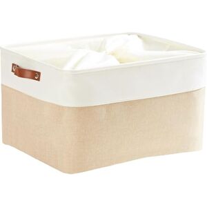 Mangata Grande Capacité de Panier de Rangement, Boîte de Rangement Pliant de Tissu de Toile Utilisé pour Armoire, Dressing, Penderie (Kaki, XLarge) - Publicité Mangata Grande Capacité de Panier de Rangement, Boîte de Rangement Pliant de Tissu de Toile Utilisé pour Armoire, Dressing, Penderie (Kaki, XLarge) - Publicité