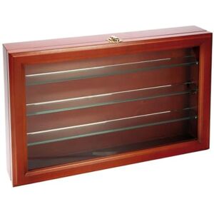 SAFE 5929 Vitrine en Bois avec vitre en Verre véritable et étagères en Verre véritable 5 mm avec 2 serrures à volet 36 x 24 x 7 cm - Publicité SAFE 5929 Vitrine en Bois avec vitre en Verre véritable et étagères en Verre véritable 5 mm avec 2 serrures à volet 36 x 24 x 7 cm - Publicité