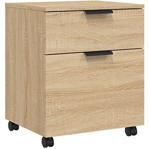 Makastle Caisson Tiroir sur roulettes, Rangement Bureau Mobile, Classeur Mobile à 1 tiroir et 1 Porte, pour Documents, Chêne Sonoma 45x38x54 cm - Publicité Makastle Caisson Tiroir sur roulettes, Rangement Bureau Mobile, Classeur Mobile à 1 tiroir et 1 Porte, pour Documents, Chêne Sonoma 45x38x54 cm - Publicité