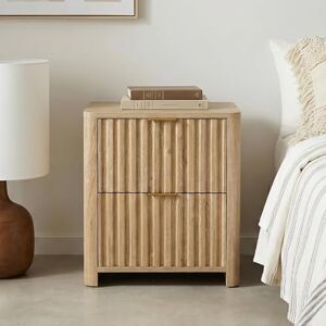 IDIMEX Table de chevet Ella avec 2 tiroirs, finition chêne, table de chevet avec façade à lamelles, table d'appoint en MDF, petite commode au design scandinave moderne - Publicité IDIMEX Table de chevet Ella avec 2 tiroirs, finition chêne, table de chevet avec façade à lamelles, table d'appoint en MDF, petite commode au design scandinave moderne - Publicité