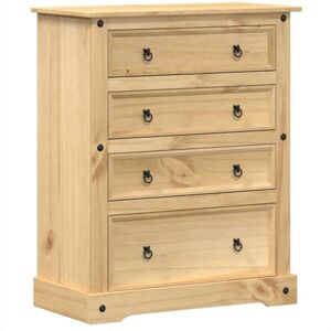 vidaXL Commode Corona 92x48x114 cm Bois Massif de pin, Commode à tiroirs, classeur, Armoire à tiroirs, Armoire de Rangement, Buffet - Publicité vidaXL Commode Corona 92x48x114 cm Bois Massif de pin, Commode à tiroirs, classeur, Armoire à tiroirs, Armoire de Rangement, Buffet - Publicité