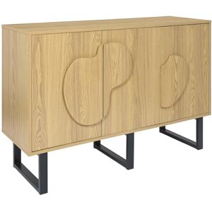 HOME DECO FACTORY Buffet Contemporain en Bois Marron Noir avec Compartiments Multiples pour Rangement Optimal Idéal pour Salon ou Salle à Manger 120 x 79 x 40 cm Modèle Calypso - Publicité HOME DECO FACTORY Buffet Contemporain en Bois Marron Noir avec Compartiments Multiples pour Rangement Optimal Idéal pour Salon ou Salle à Manger 120 x 79 x 40 cm Modèle Calypso - Publicité