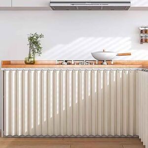 YWQJL Rideau Anti-poussière pour casier,Rideau Placard Étagères Meuble Rideau Cuisine Court Rideaux d'armoire Preuve de l'eau Rideaux d'armoire à Chaussures Anti-Poussière(3,H 85cm/50cm Track) - Publicité YWQJL Rideau Anti-poussière pour casier,Rideau Placard Étagères Meuble Rideau Cuisine Court Rideaux d'armoire Preuve de l'eau Rideaux d'armoire à Chaussures Anti-Poussière(3,H 85cm/50cm Track) - Publicité