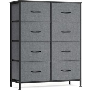 SONGMICS BELLAH Collection Commode, Meuble de Rangement pour Chambre, Couloir, Entrée, Salon, Cadre en Acier, 8 Tiroirs, Style Moderne, Gris Ardoise LGS124G101 - Publicité SONGMICS BELLAH Collection Commode, Meuble de Rangement pour Chambre, Couloir, Entrée, Salon, Cadre en Acier, 8 Tiroirs, Style Moderne, Gris Ardoise LGS124G101 - Publicité