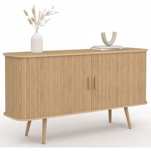 Meuble de rangement Idmarket Romie 140cm Style bohème naturel - Publicité Meuble de rangement Idmarket Romie 140cm Style bohème naturel - Publicité