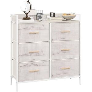 HOMCOM Commode de Chambre à Coucher, Commode en Tissu avec 6 tiroirs, Meuble de Rangement avec étagère Ouverte et Cadre en métal pour Salon, entrée, Finition Bois Naturel - Publicité HOMCOM Commode de Chambre à Coucher, Commode en Tissu avec 6 tiroirs, Meuble de Rangement avec étagère Ouverte et Cadre en métal pour Salon, entrée, Finition Bois Naturel - Publicité