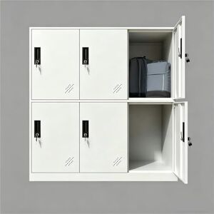 MECOLOR 4.6.9 Portes Armoire de Bureau en métal employés utilisant de Petits casiers Chambre Cube casier, Salon et casier Scolaire, casier à la Maison Armoire de Rangement pour Enfants(Full White,6D) - Publicité MECOLOR 4.6.9 Portes Armoire de Bureau en métal employés utilisant de Petits casiers Chambre Cube casier, Salon et casier Scolaire, casier à la Maison Armoire de Rangement pour Enfants(Full White,6D) - Publicité
