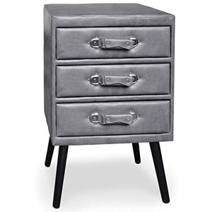 Menzzo Commode Bardo 3 tiroirs en Simili Gris – Meuble de Rangement Moderne – L80 x P40 x H75 cm – Design Contemporain - Publicité Menzzo Commode Bardo 3 tiroirs en Simili Gris – Meuble de Rangement Moderne – L80 x P40 x H75 cm – Design Contemporain - Publicité