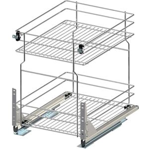 woplus Unterschrankauszug Auszugsunterschrank Schrankauszug mit Softclose Küchenauszug 1 Etage Chrome Vollauszug Schrankbreite 15cm Bodenmontage (Möbel 500mm) - Publicité woplus Unterschrankauszug Auszugsunterschrank Schrankauszug mit Softclose Küchenauszug 1 Etage Chrome Vollauszug Schrankbreite 15cm Bodenmontage (Möbel 500mm) - Publicité