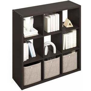 Furinno Simple Organisateur Cube, Étagère 9 Cubes, Étagère à Dos Ouvert, Étagères de Rangement, Cadre Extra épais, pour Organisation et Rangement, Salon, Bureau à Domicile, Chêne foncé - Publicité Furinno Simple Organisateur Cube, Étagère 9 Cubes, Étagère à Dos Ouvert, Étagères de Rangement, Cadre Extra épais, pour Organisation et Rangement, Salon, Bureau à Domicile, Chêne foncé - Publicité