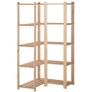 vidaXL Pin Etagère d'angle de Rangement 5 Niveaux Organisateur de Stockage Etagère d'Entrepôt Cuisine Salon sous-Sol Intérieur 82,5x82,5x170 cm - Publicité vidaXL Pin Etagère d'angle de Rangement 5 Niveaux Organisateur de Stockage Etagère d'Entrepôt Cuisine Salon sous-Sol Intérieur 82,5x82,5x170 cm - Publicité
