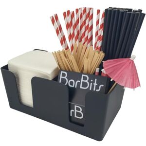 BarBits Panier de bar classique noir – Porte-serviettes de cocktail, accessoires de table, organisateur de table, panier à condiments, support de paille - Publicité BarBits Panier de bar classique noir – Porte-serviettes de cocktail, accessoires de table, organisateur de table, panier à condiments, support de paille - Publicité