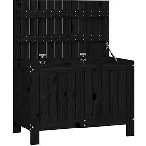 vidaXL Boîte de Rangement de Jardin, Coffre à Outils avec Couvercle, Bac de Rangement, Organisateur de Salon Chambre, Moderne, Noir Bois de Pin Massif - Publicité vidaXL Boîte de Rangement de Jardin, Coffre à Outils avec Couvercle, Bac de Rangement, Organisateur de Salon Chambre, Moderne, Noir Bois de Pin Massif - Publicité