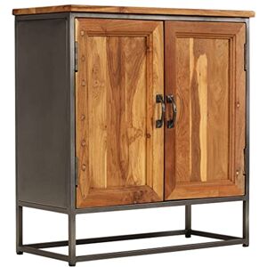 vidaXL Buffet Teck Recyclé et Acier 65x30x70 cm Bahut Vaisselier Meuble - Publicité vidaXL Buffet Teck Recyclé et Acier 65x30x70 cm Bahut Vaisselier Meuble - Publicité